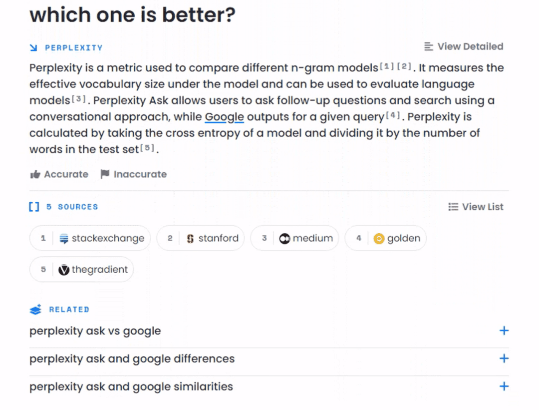 Perplexity=AI+搜索引擎,谷歌真正的竞争对手?