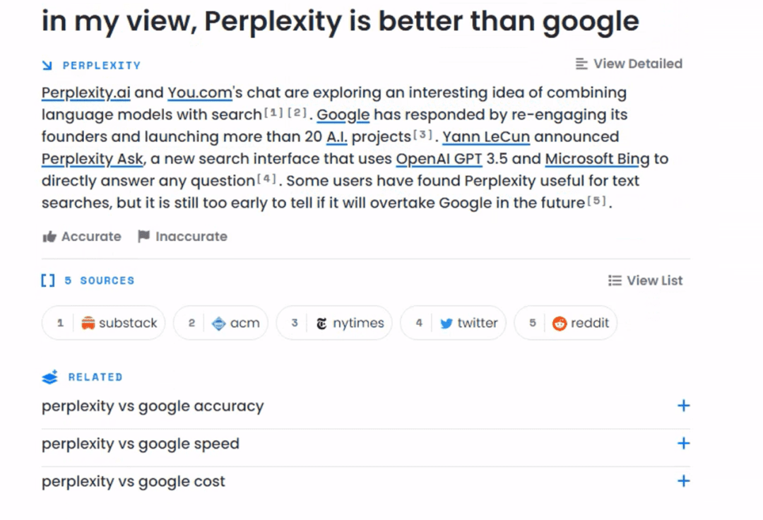 Perplexity=AI+搜索引擎,谷歌真正的竞争对手?