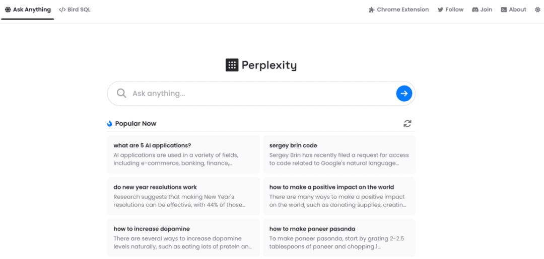 Perplexity=AI+搜索引擎,谷歌真正的竞争对手?